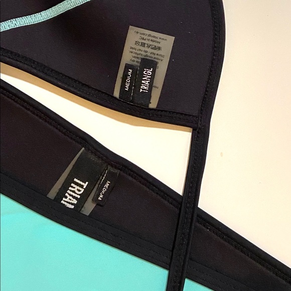 Triangl Turquoise/Blue Neon Neoprene Bikini - Picture 2 of 3